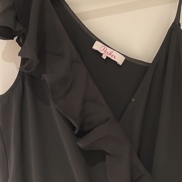 Parker NYC asymmetrical shoulder romper - Picture 3 of 7